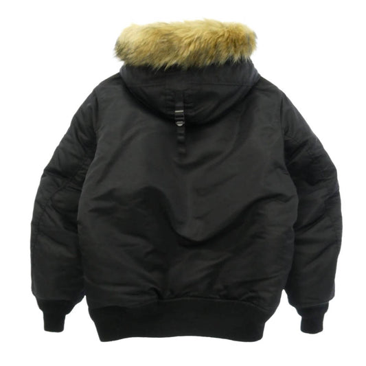 WACKO MARIA ワコマリア 25AW 25FW-WMO-ML01 N-2B FLIGHT JACKET フェイクファーフード フライト ジャケット ブラック系 M【美品】【中古】