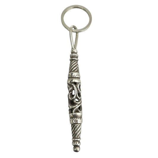 CHROME HEARTS クロムハーツ（原本無） SMALL ROLLER スモール ローラー キーリング キーホルダー シルバー系【中古】