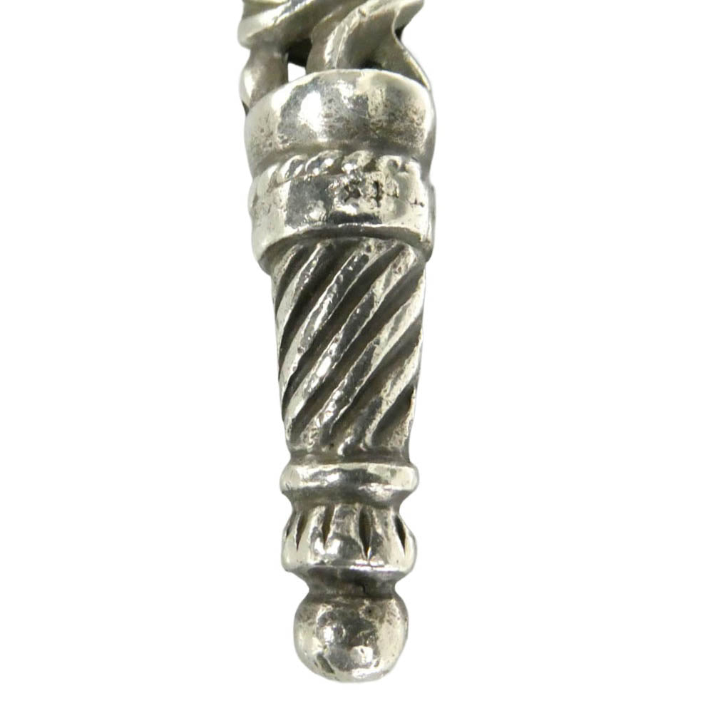 CHROME HEARTS クロムハーツ（原本無） SMALL ROLLER スモール ローラー キーリング キーホルダー シルバー系【中古】