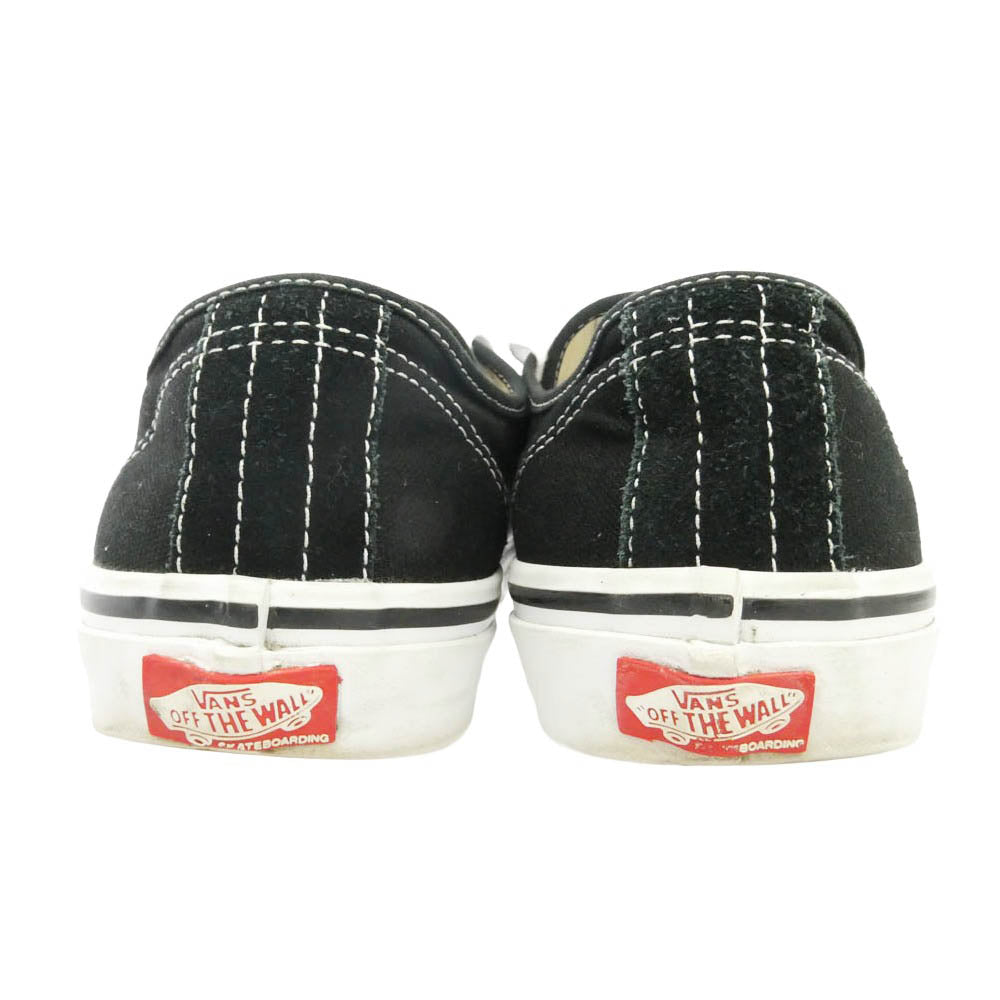 VANS バンズ 500714 AUTHENTIC オーセンティック ローカット スニーカー ブラック系 ホワイト系 26.5cm【中古】