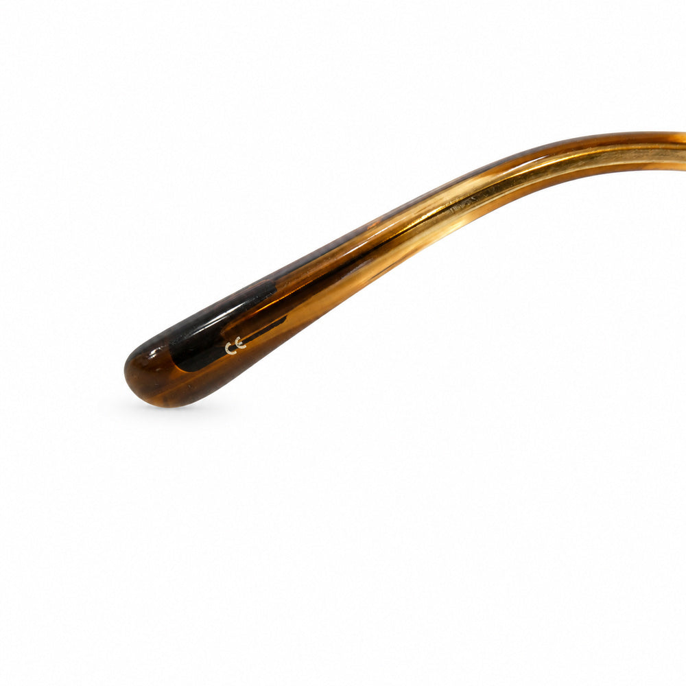 OLIVER PEOPLES オリバーピープルズ AMANDINE アマンディーン 眼鏡 アイウェア ブラウン系 ゴールド系 47□22-145【中古】