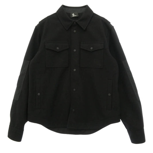 MONCLER モンクレール Ron Herman ロンハーマン 25AW K20978P00001 89B08 Grenoble × Ron Herman RHC Shirt Jacket ロンハーマン 別注 シャツ ジャケット XL ブラック系 XL【美品】【中古】