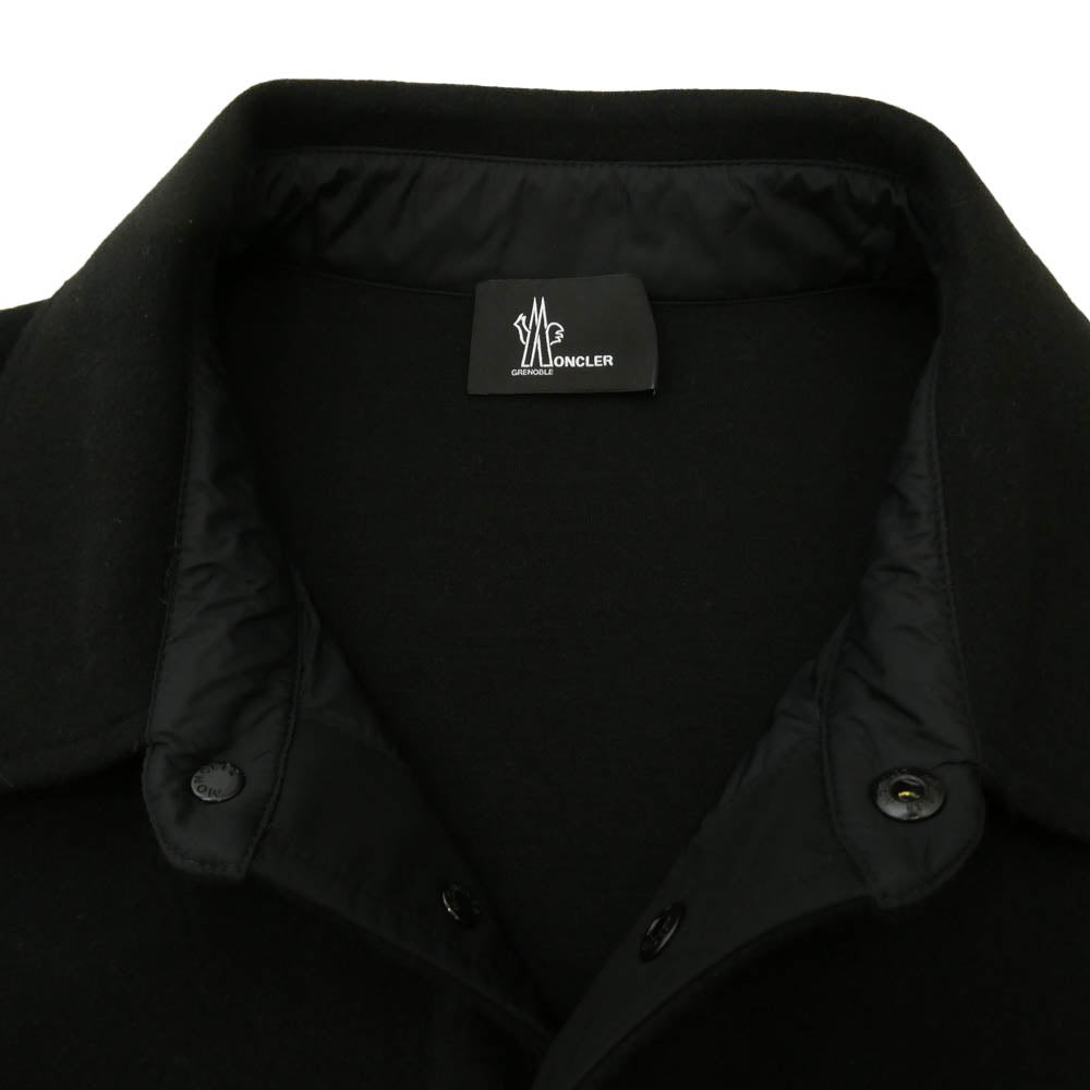 MONCLER モンクレール Ron Herman ロンハーマン 25AW K20978P00001 89B08 Grenoble × Ron Herman RHC Shirt Jacket ロンハーマン 別注 シャツ ジャケット XL ブラック系 XL【美品】【中古】