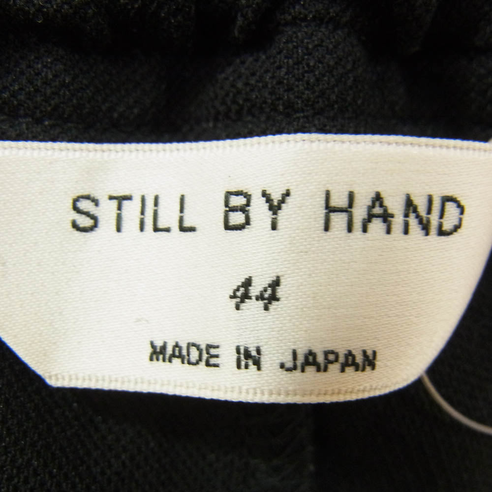 STILL BY HAND スティルバイハンド 25SS CS05251 ポリエステル テーパード イージー パンツ ブラック系 44【中古】