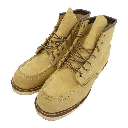 RED WING レッドウィング 8833 6-inch Classic Moc 6インチ クラシックモック ラフアウト スエード ブーツ ベージュ系 US8.5【中古】