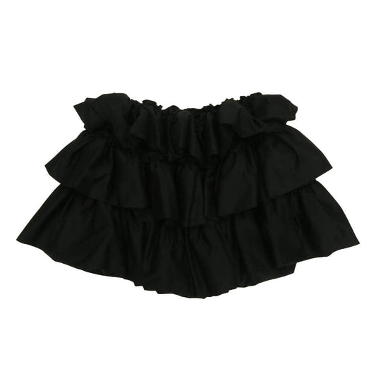COMME des GARCONS コムデギャルソン 25SS 3O-T008 noir kei ninomiya ノワールケイニノミヤ コットン フリル ボリューム スカート ブラック系 S【極上美品】【中古】