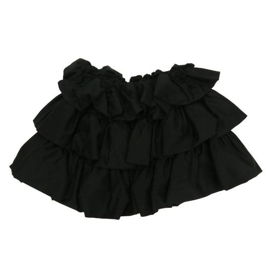 COMME des GARCONS コムデギャルソン 25SS 3O-T008 noir kei ninomiya ノワールケイニノミヤ コットン フリル ボリューム スカート ブラック系 S【極上美品】【中古】
