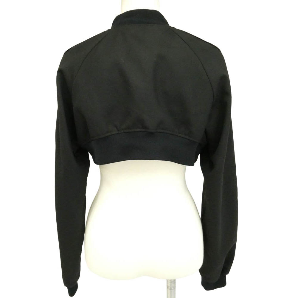 COMME des GARCONS コムデギャルソン 19AW 3Z-J003 noir kei ninomiya ノワールケイニノミヤ フロントベルト ショート丈 ウール ボレロ ボンバー ジャケット ブラック系 S【極上美品】【中古】