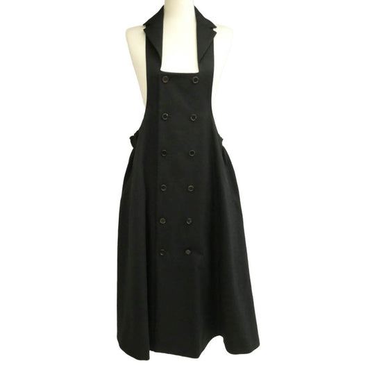 COMME des GARCONS コムデギャルソン 22AW 3J-A004 noir kei ninomiya ノワールケイニノミヤ ダブル ボタン ジャンパー スカート ワンピース ブラック系 S【美品】【中古】