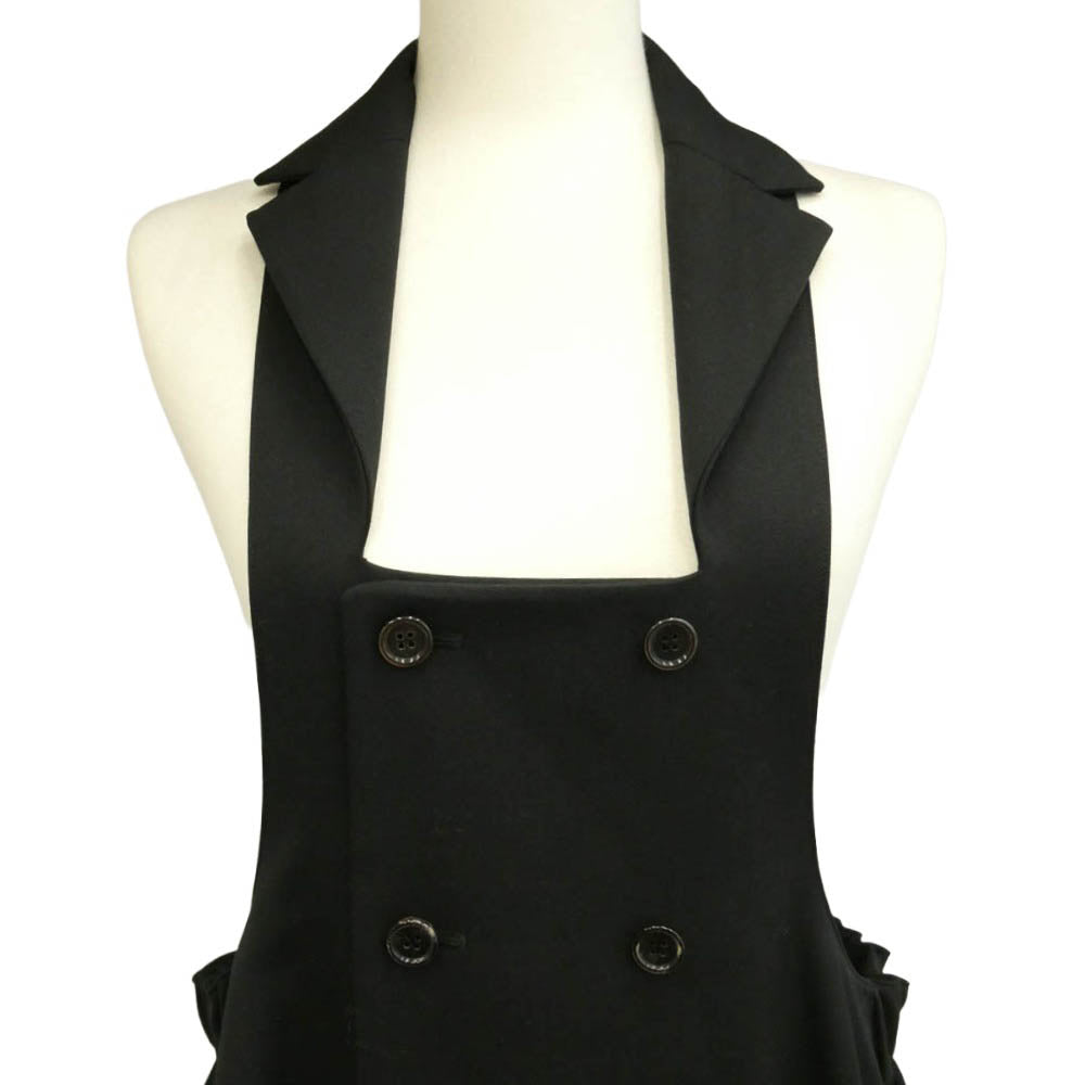 COMME des GARCONS コムデギャルソン 22AW 3J-A004 noir kei ninomiya ノワールケイニノミヤ ダブル ボタン ジャンパー スカート ワンピース ブラック系 S【美品】【中古】