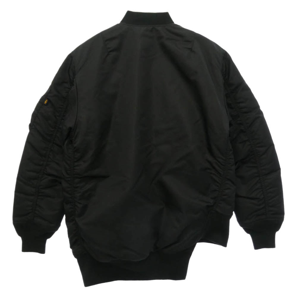 COMME des GARCONS コムデギャルソン ALPHA アルファ SZ-J017 CDG × ALPHA INDUSTRIES BIAS DESINED MA-1 JACKET シーディージー アルファ インダストリーズ バイアスデザイン リバーシブル フライト ボンバージャケット ブラック系 S【極上美品】【中古】