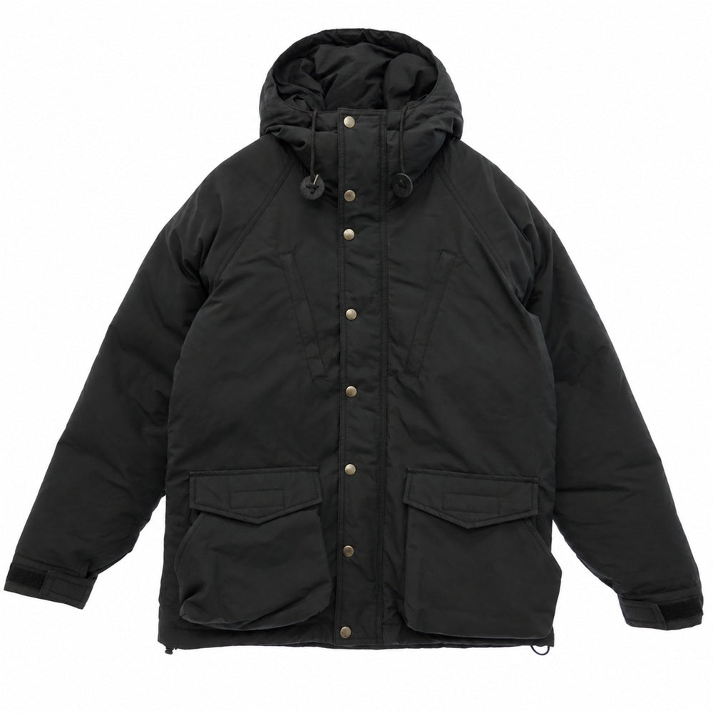 Mt RAINIER DESIGN マウントレイニアデザイン フード付き ジップアップ ダウン ジャケット ブラック系 M【中古】