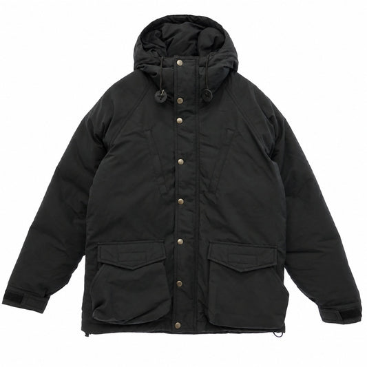Mt RAINIER DESIGN マウントレイニアデザイン フード付き ジップアップ ダウン ジャケット ブラック系 M【中古】