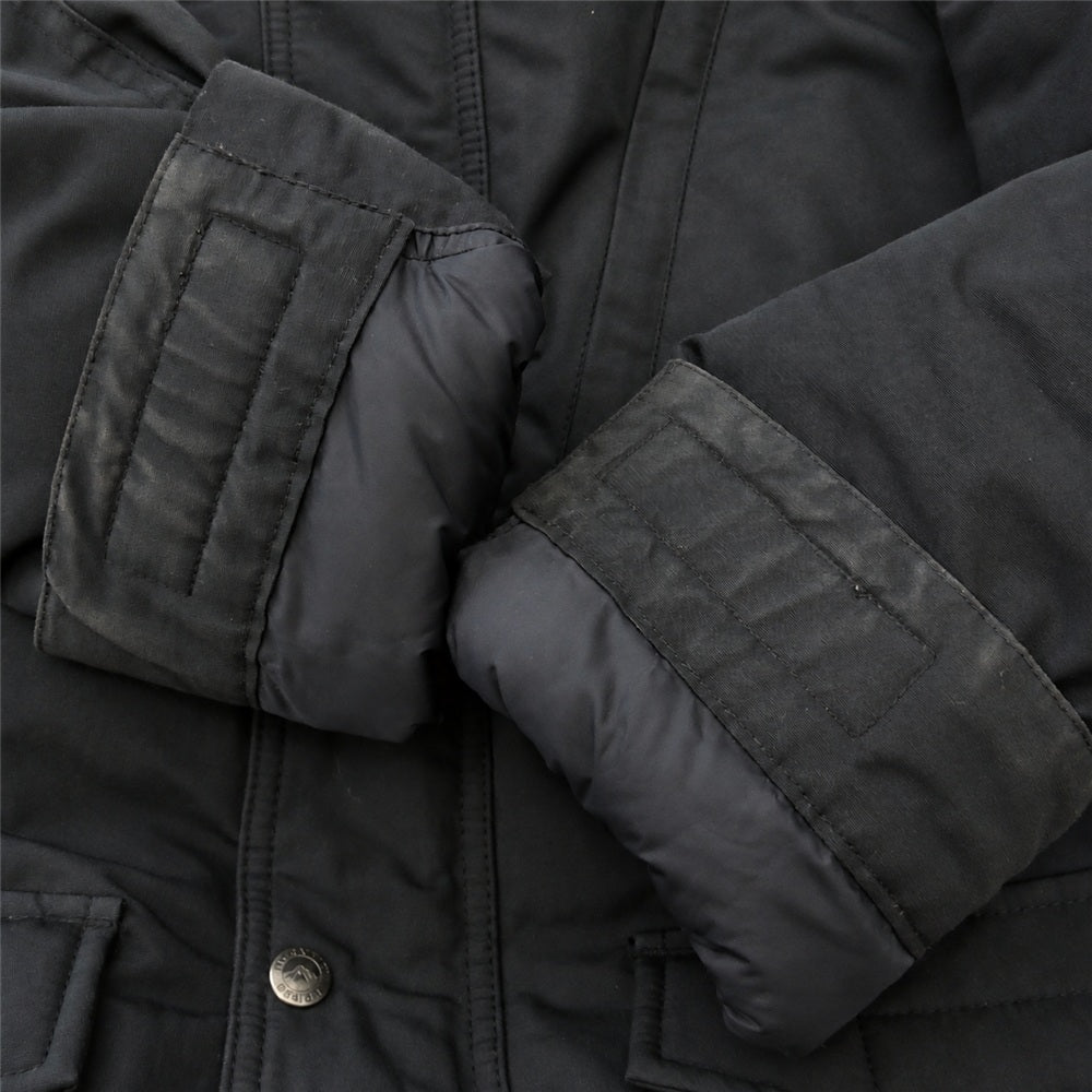 Mt RAINIER DESIGN マウントレイニアデザイン フード付き ジップアップ ダウン ジャケット ブラック系 M【中古】