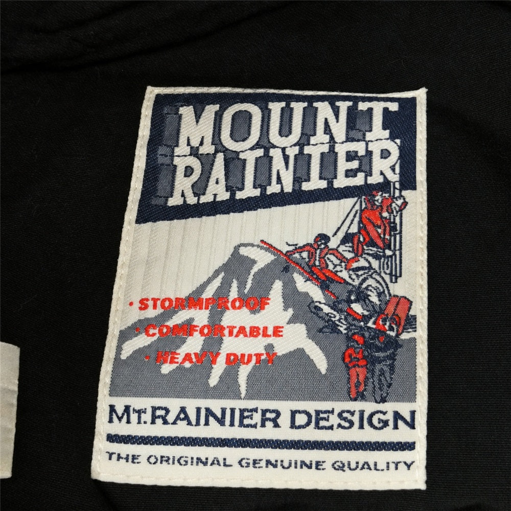 Mt RAINIER DESIGN マウントレイニアデザイン フード付き ジップアップ ダウン ジャケット ブラック系 M【中古】