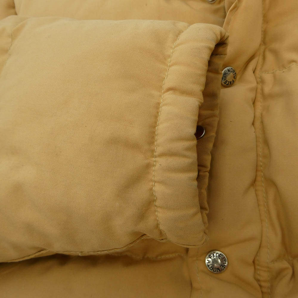 THE NORTH FACE ノースフェイス 70s vintage ヴィンテージ 茶タグ ダウン ジャケット ベージュ系 M【中古】