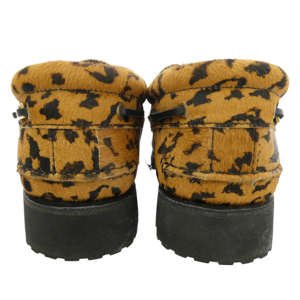 WACKO MARIA ワコマリア Timberland ティンバーランド TB0A44YFAHC × Timberland 3Eye Classic Lug Leopard ティンバーランド スリーアイ クラシック ラグ レオパード レザー ハラコ シューズ ライトブラウン系 ブラック系 27cm【美品】【中古】