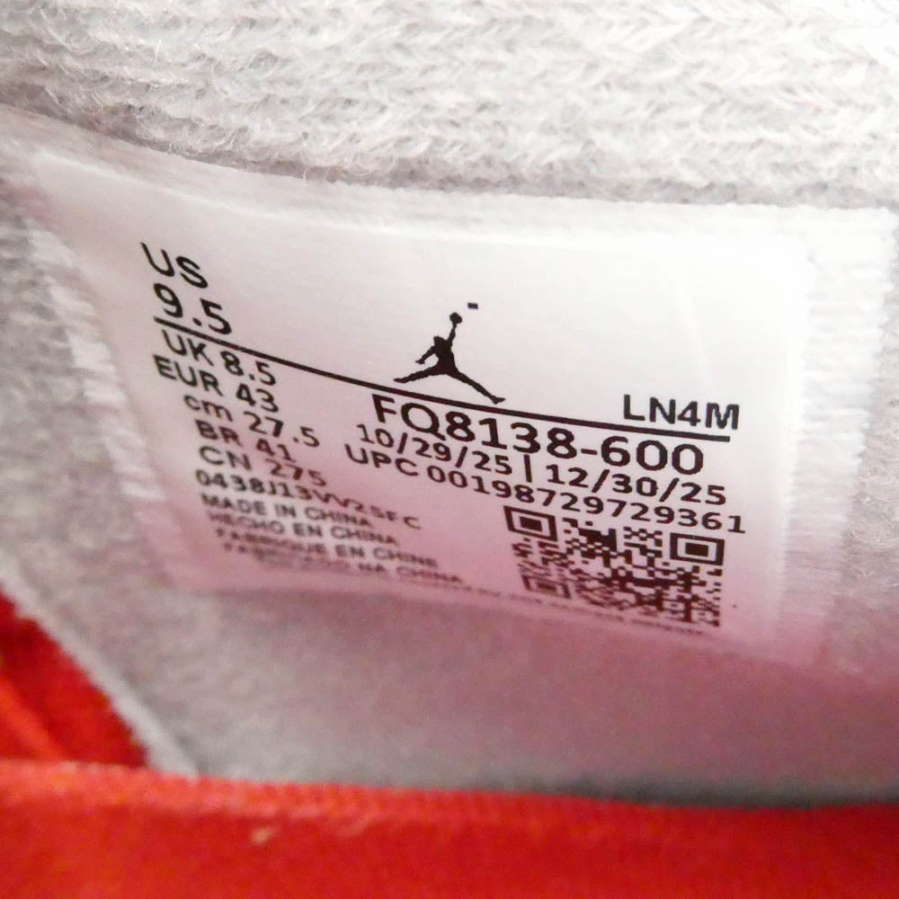 NIKE ナイキ FQ8138-600 AIR JORDAN 4 RETRO Toro Bravo エア ジョーダン4 レトロ トロブラボー ハイカット スニーカー レッド系 マルチカラー系 27.5cm【中古】