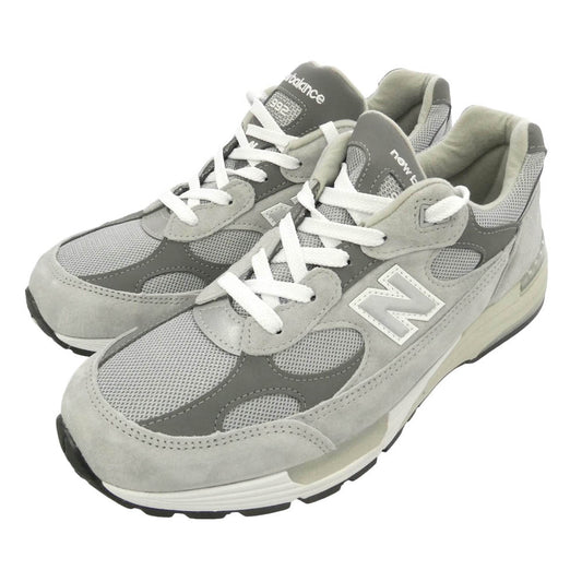 NEW BALANCE ニューバランス U992GY USA製 992 スエード メッシュ ローカット スニーカー グレー系 28cm【極上美品】【中古】