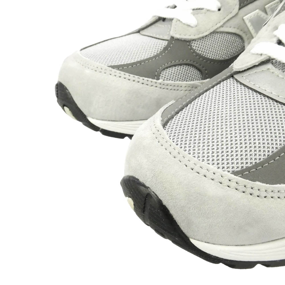 NEW BALANCE ニューバランス U992GY USA製 992 スエード メッシュ ローカット スニーカー グレー系 28cm【極上美品】【中古】