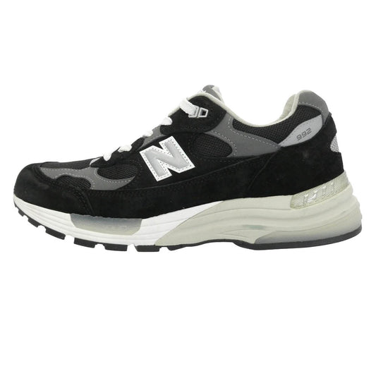 NEW BALANCE ニューバランス U992BK USA製 992 スエード メッシュ ローカット スニーカー ブラック系 28cm【極上美品】【中古】