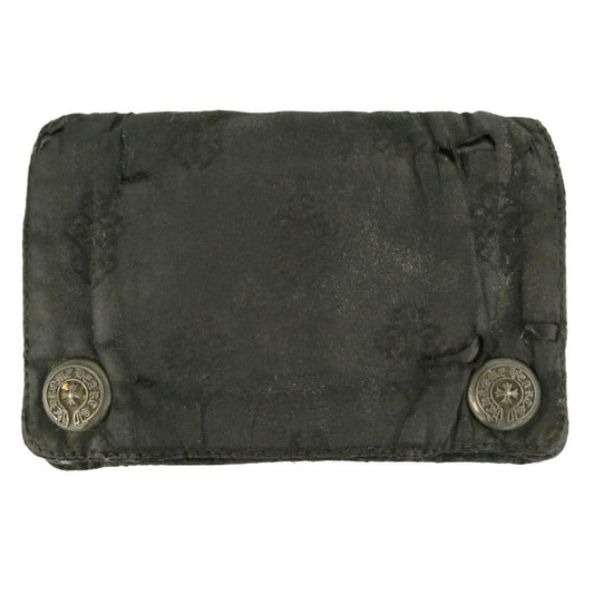 CHROME HEARTS クロムハーツ（原本無） 2ZIP WALLET NYLON 2ジップ ナイロン ウォレット 二つ折り財布 ブラック系【中古】