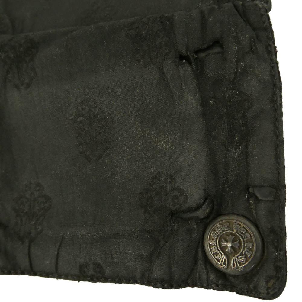 CHROME HEARTS クロムハーツ（原本無） 2ZIP WALLET NYLON 2ジップ ナイロン ウォレット 二つ折り財布 ブラック系【中古】