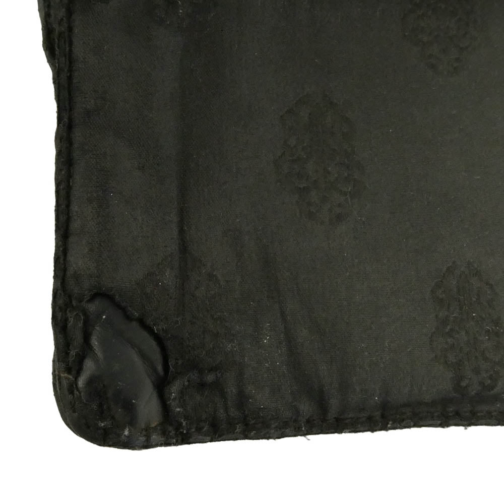 CHROME HEARTS クロムハーツ（原本無） 2ZIP WALLET NYLON 2ジップ ナイロン ウォレット 二つ折り財布 ブラック系【中古】