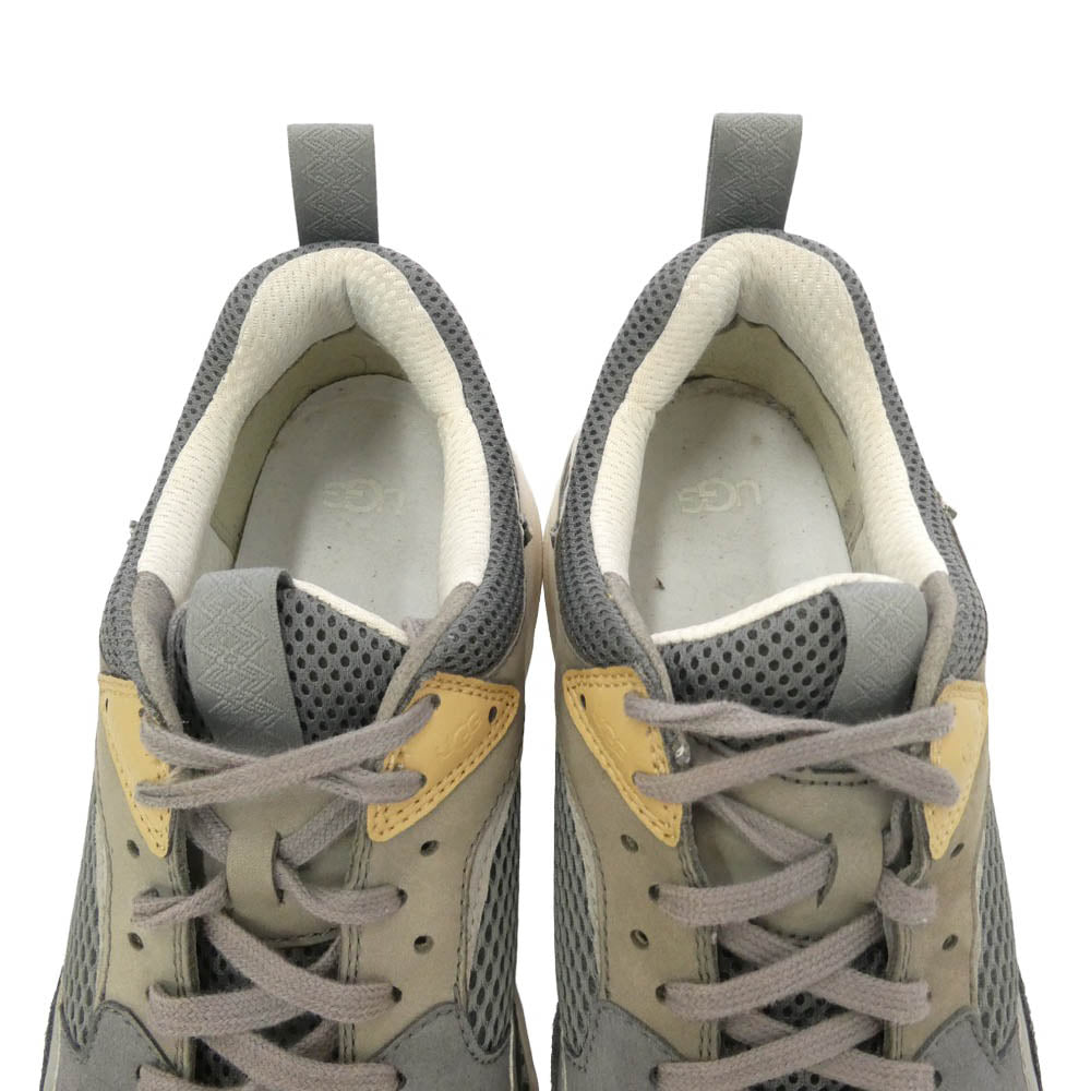UGG アグ 1108037 CA805 X Low Mesh GWH メッシュ スエード ローカット ダッドスニーカー ダークグレー系 ダークブラウン系 28cm【中古】