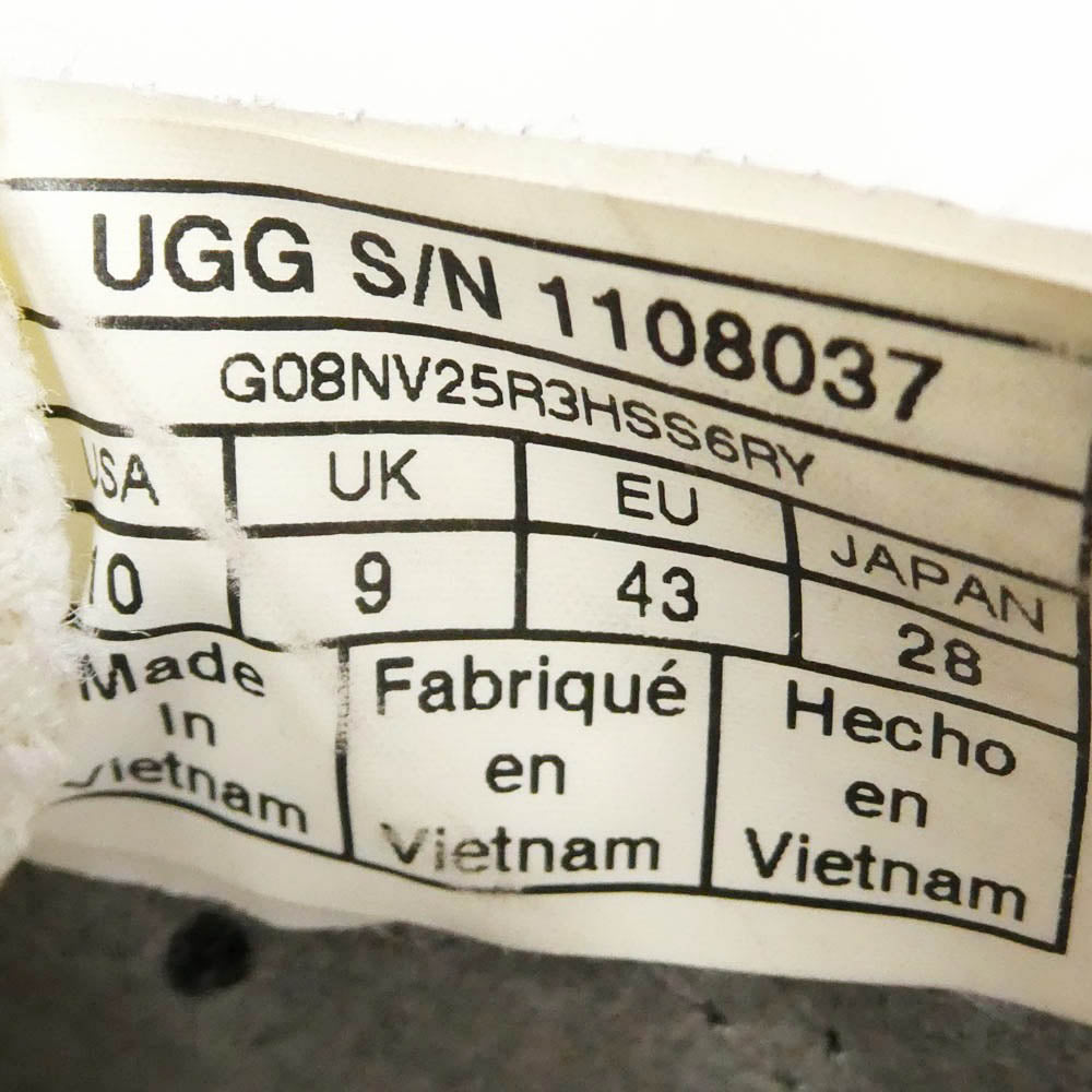 UGG アグ 1108037 CA805 X Low Mesh GWH メッシュ スエード ローカット ダッドスニーカー ダークグレー系 ダークブラウン系 28cm【中古】