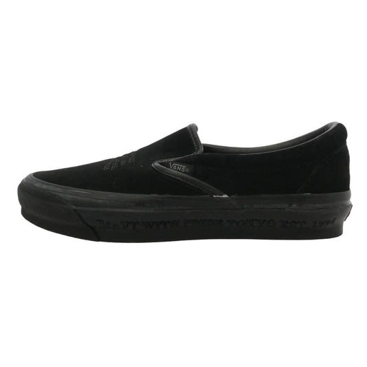 NEIGHBORHOOD ネイバーフッド VANS バンズ 25SS 251VFVNN-FWM01 × VANS OTW Classic Slip-On バンズ スエード レザー クラシック スリッポン ローカット スニーカー シューズ ブラック系 US9【中古】