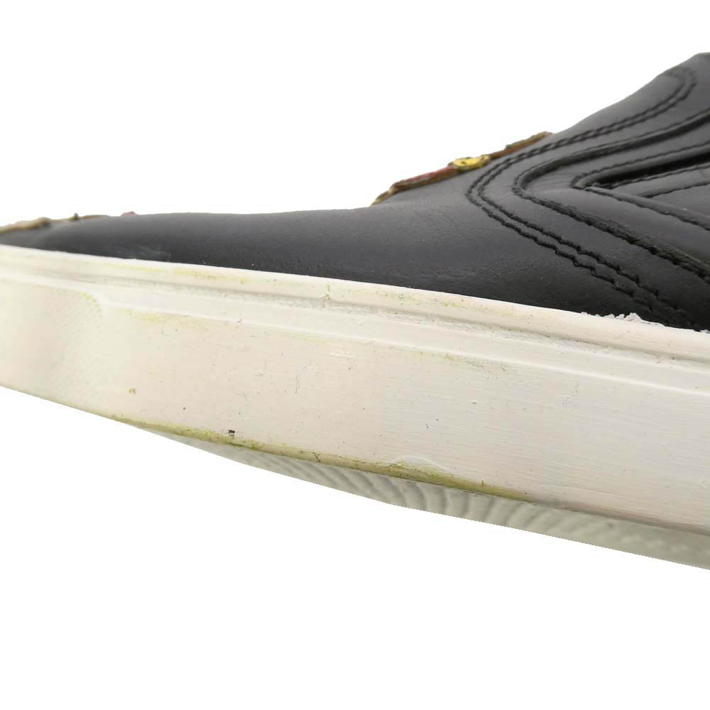 DOLCE&GABBANA ドルチェアンドガッバーナ ファミリーパッチ レザー スリッポン スニーカー マルチカラー系 38 1/2【中古】