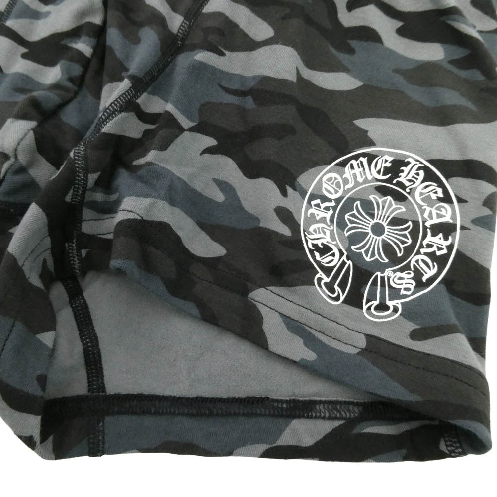 CHROME HEARTS クロムハーツ（原本無） ホースシュー CHプラス プリント ボクサーパンツ 迷彩柄 グレー系 L【新古品】【未使用】【中古】