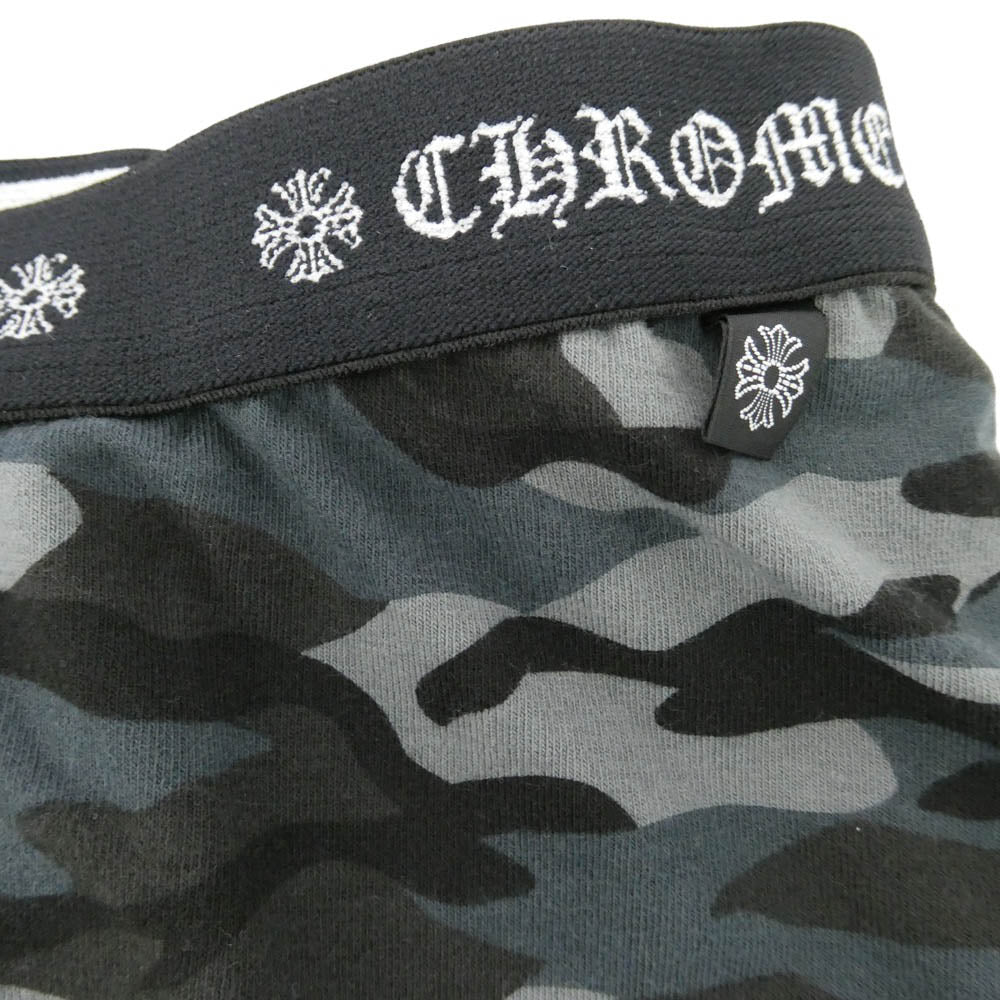 CHROME HEARTS クロムハーツ（原本無） ホースシュー CHプラス プリント ボクサーパンツ 迷彩柄 グレー系 L【新古品】【未使用】【中古】