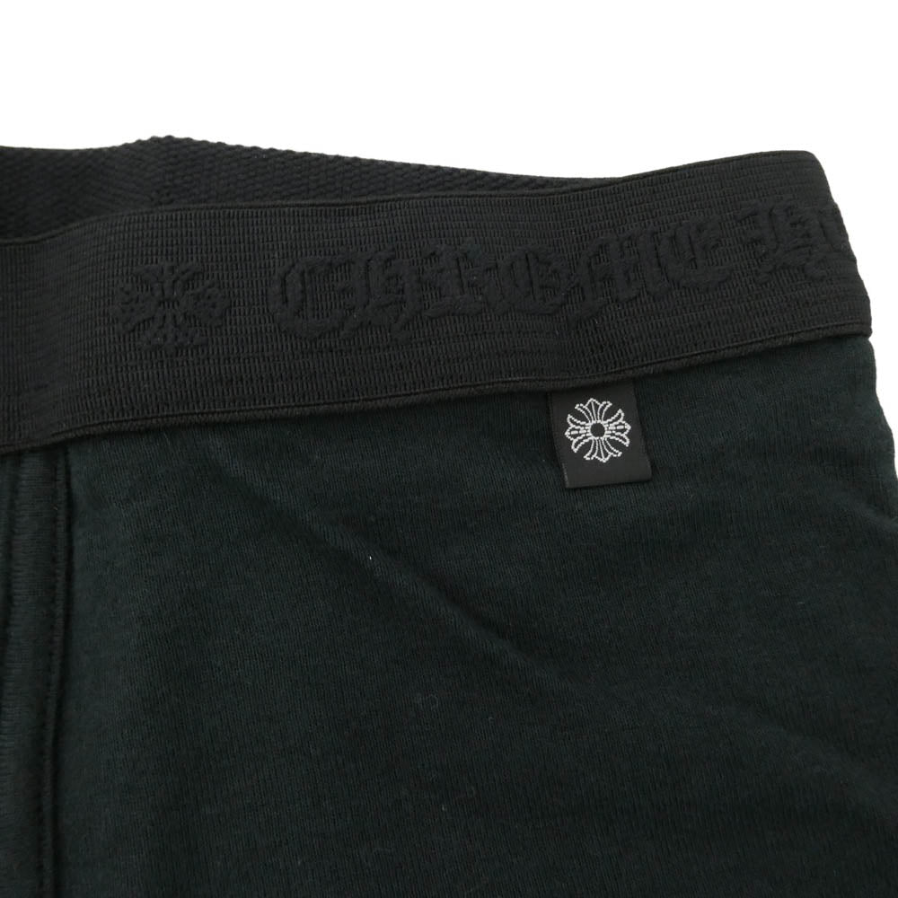 CHROME HEARTS クロムハーツ（原本無） ホースシュー刺繍 ボクサーパンツ ブラック ブラック系 L【新古品】【未使用】【中古】