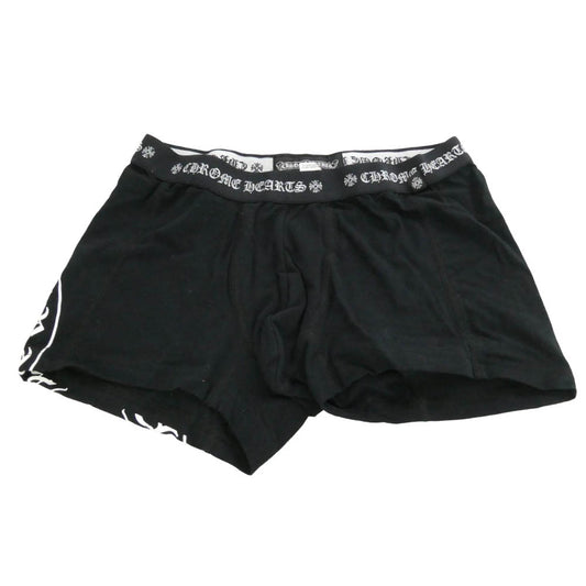 CHROME HEARTS クロムハーツ（原本無） ホースシュー CHプラス プリント ボクサーパンツ ブラック系 L【新古品】【未使用】【中古】