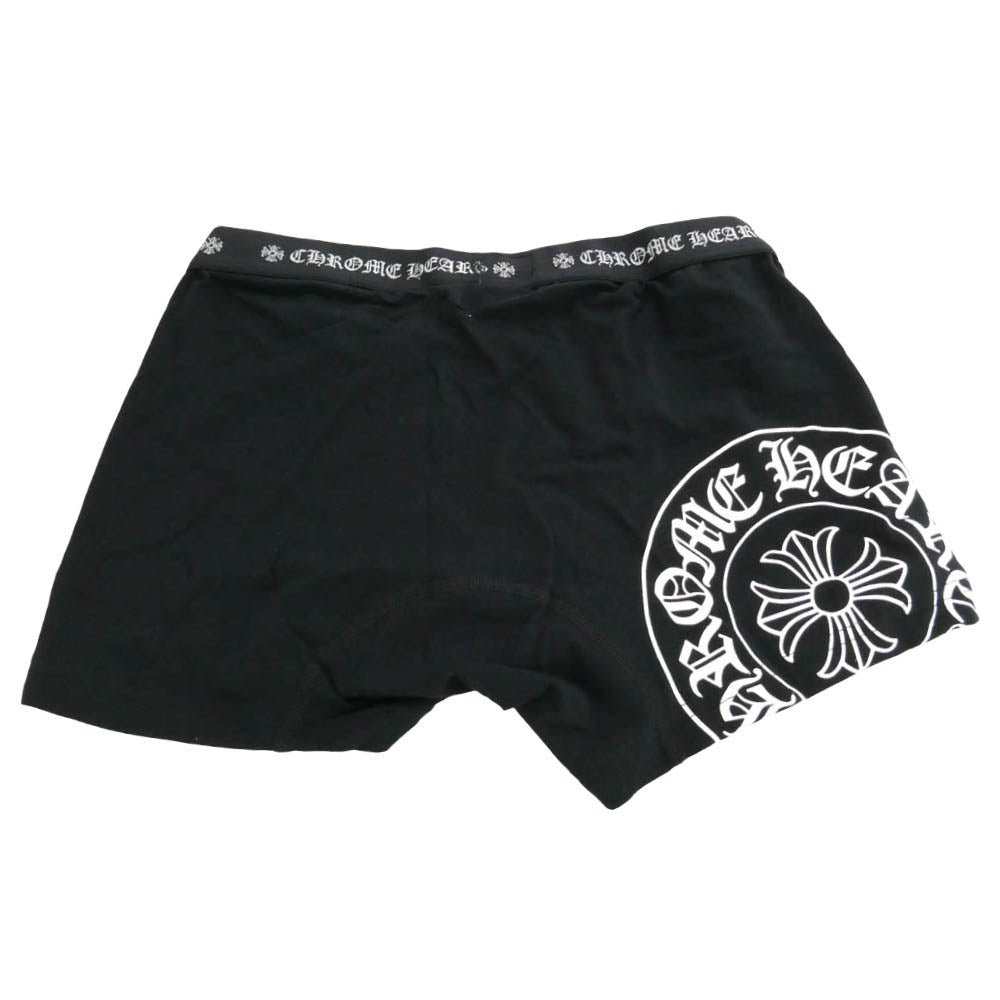 CHROME HEARTS クロムハーツ（原本無） ホースシュー CHプラス プリント ボクサーパンツ ブラック系 L【新古品】【未使用】【中古】