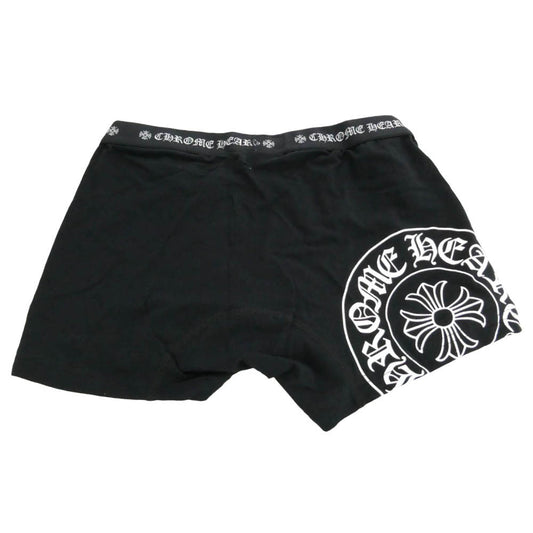 CHROME HEARTS クロムハーツ（原本無） ホースシュー CHプラス プリント ボクサーパンツ ブラック系 L【新古品】【未使用】【中古】