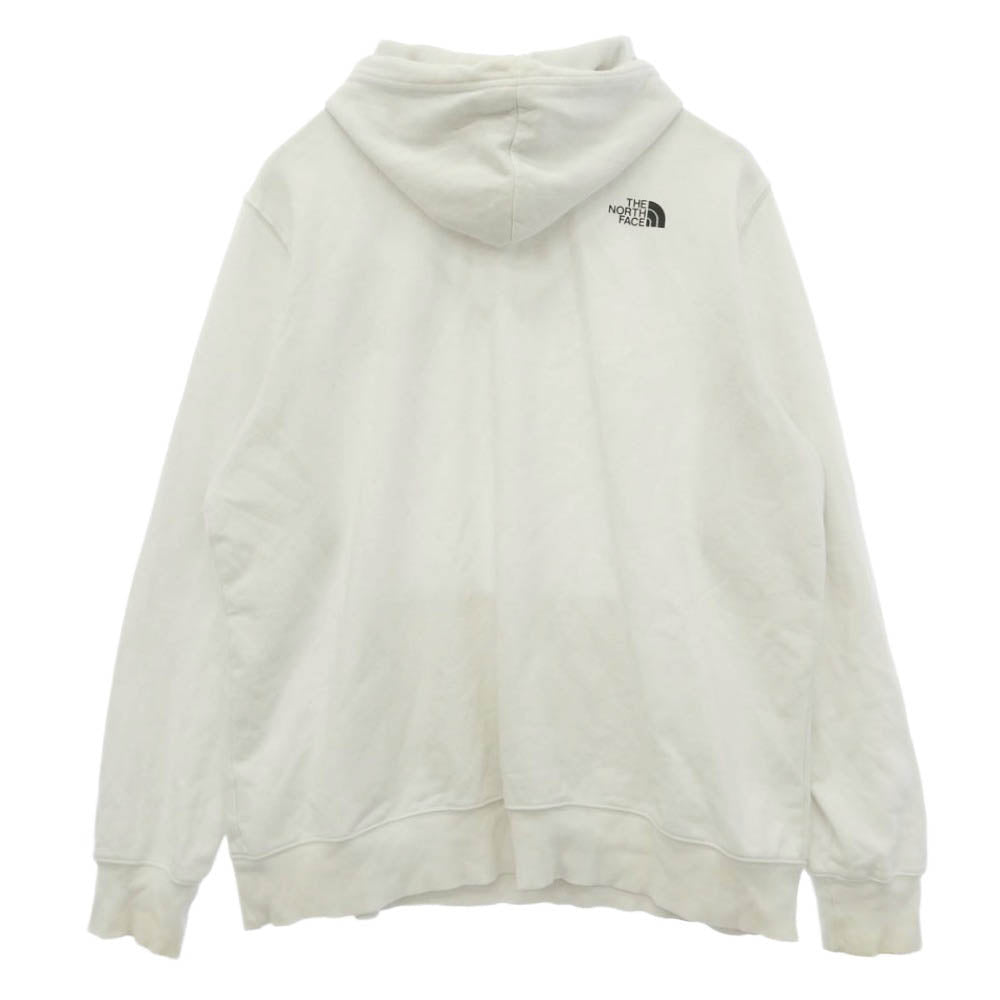 THE NORTH FACE ノースフェイス 509083 バックロゴ プルオーバー パーカー フーディー ホワイト系 XXL【中古】