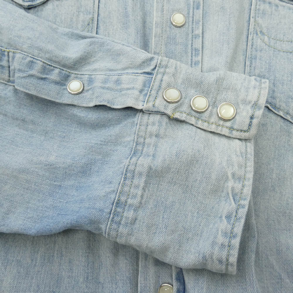 POLO RALPH LAUREN ポロ・ラルフローレン ウエスタン デニム 長袖 シャツ ライトブルー系 XXL【中古】