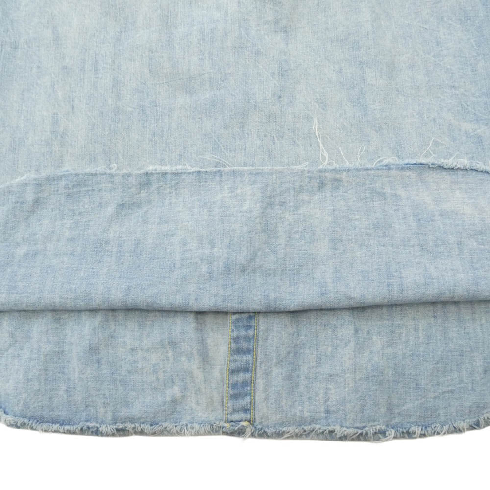 POLO RALPH LAUREN ポロ・ラルフローレン ウエスタン デニム 長袖 シャツ ライトブルー系 XXL【中古】