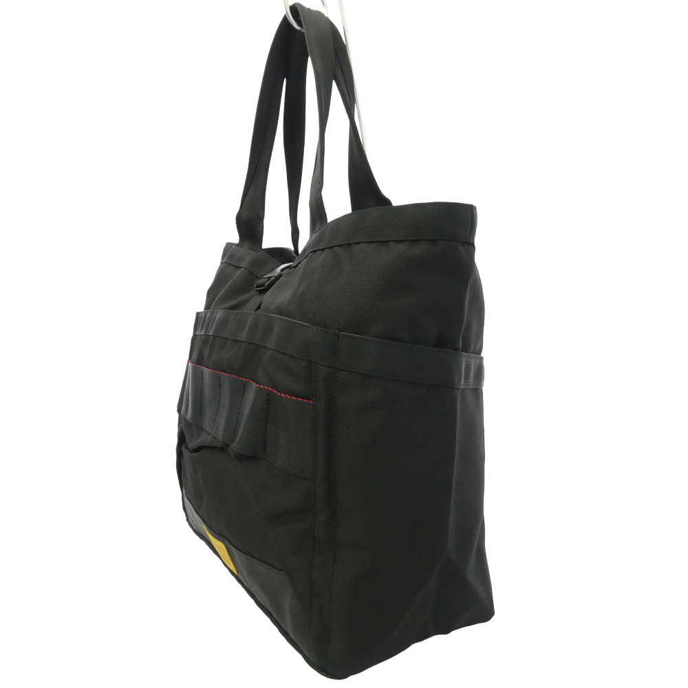 BRIEFING ブリーフィング BRW261T33 GRIP SWANY グリップスワニー WIDE TOTE レザー切替 ナイロン トート バッグ ブラック系 580 F【新古品】【未使用】【中古】