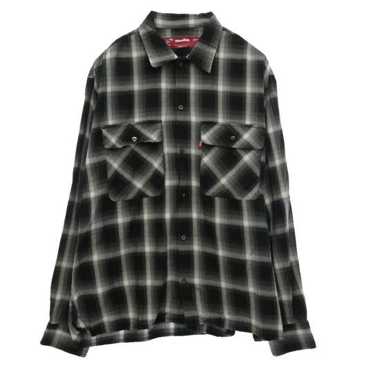 HideandSeek ハイドアンドシーク 25SS HS-010525 Check L/S Shirt チェック 長袖 シャツ ブラック系 L【中古】