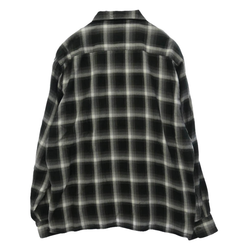 HideandSeek ハイドアンドシーク 25SS HS-010525 Check L/S Shirt チェック 長袖 シャツ ブラック系 L【中古】