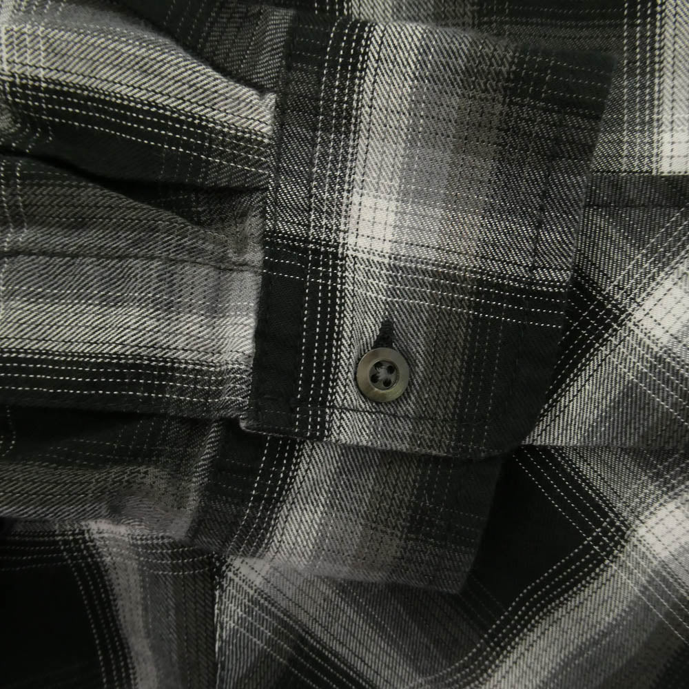 HideandSeek ハイドアンドシーク 25SS HS-010525 Check L/S Shirt チェック 長袖 シャツ ブラック系 L【中古】