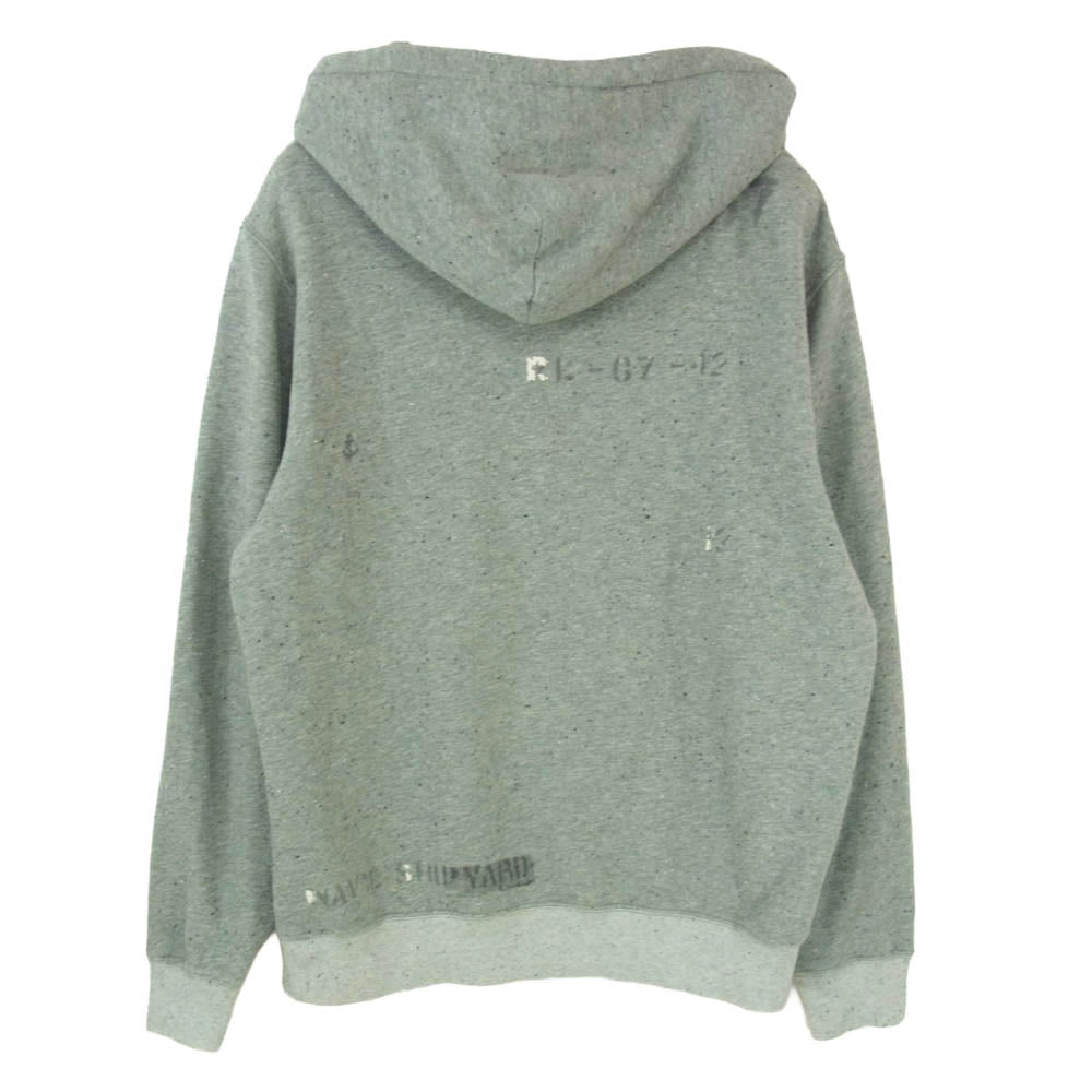 POLO RALPH LAUREN ポロ・ラルフローレン POLO BEAR ポロ ベア プリント 後付けフーディ スウェット パーカー グレー系 L LG【中古】