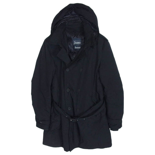 Herno ヘルノ PI071UL-11121-9300 Laminar GORE-TEX ラミナー ゴアテックス ダウントレンチコート ブラック系 50【中古】