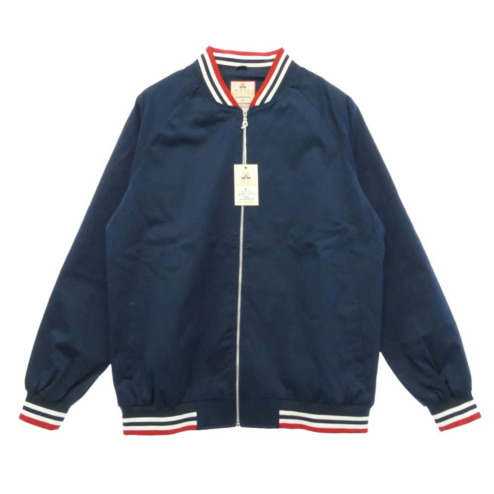 リアルホクストン 8076 Navy RNW Monkey Jacket ジップアップ コットンツイル モンキージャケット ブルゾン ネイビー系 XXL【新古品】【未使用】【中古】