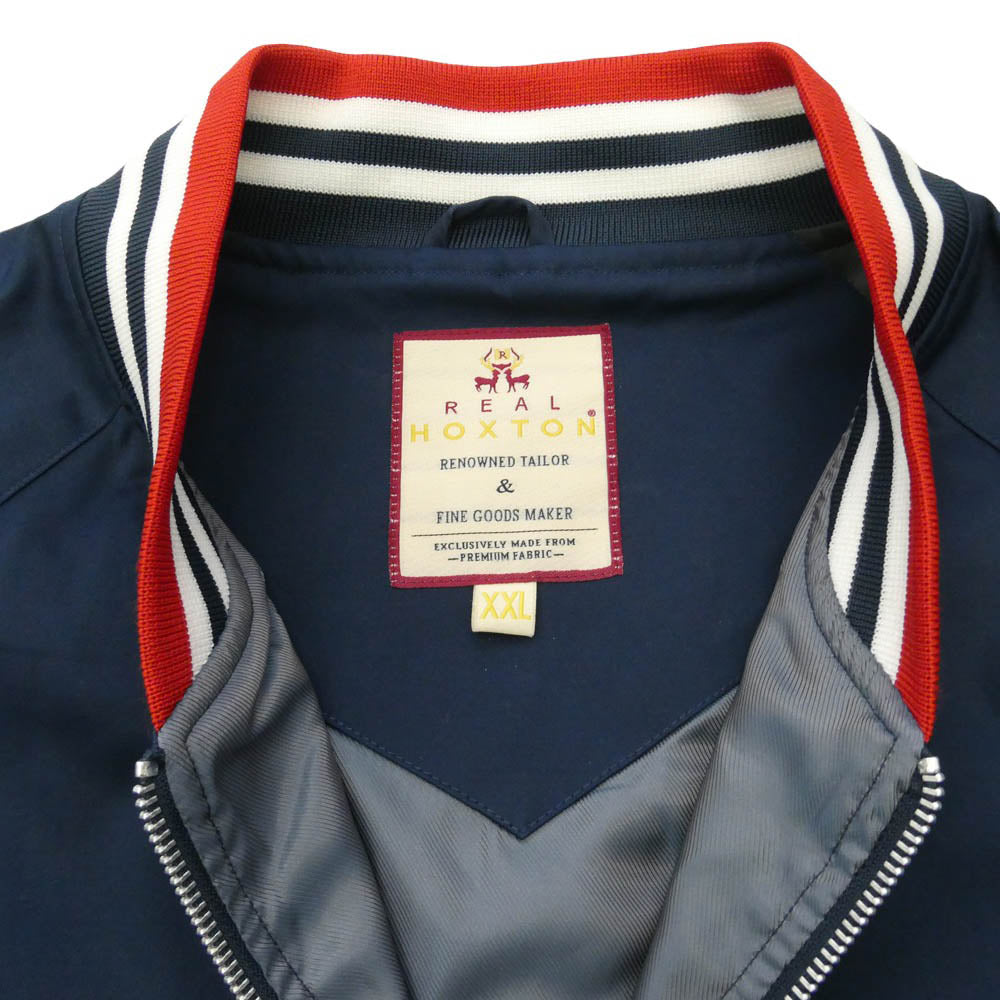 リアルホクストン 8076 Navy RNW Monkey Jacket ジップアップ コットンツイル モンキージャケット ブルゾン ネイビー系 XXL【新古品】【未使用】【中古】