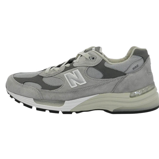 NEW BALANCE ニューバランス U992GY Made in USA 992 Core スエード メッシュ ローカット スニーカー グレー系 チャコール系 30cm【新古品】【未使用】【中古】